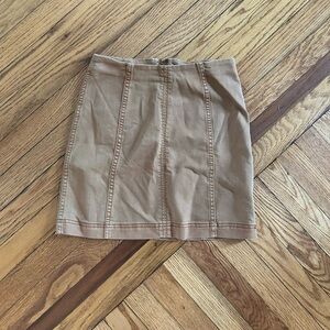 Free People Tan Skirt